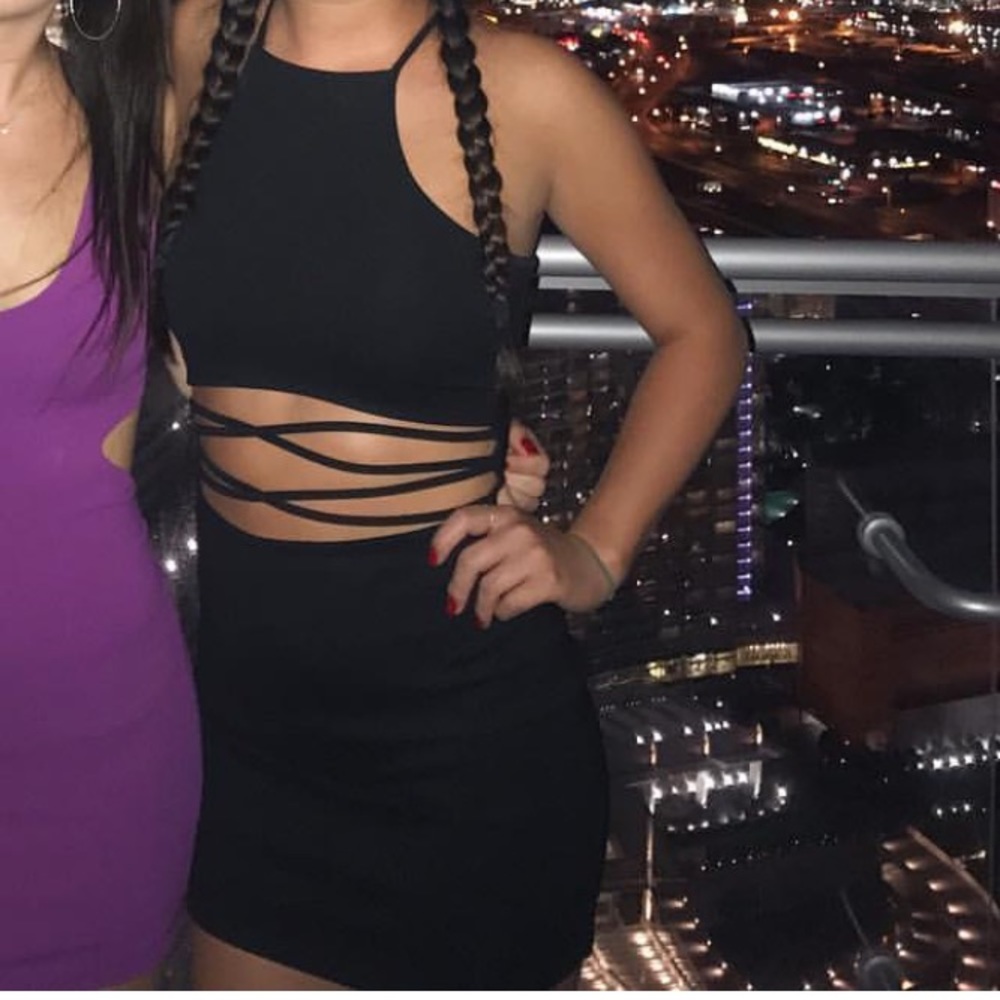 Tobi Black Mini Dress